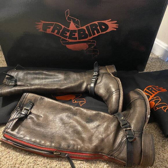 Freebird by Steven ROADEY Leather Strappy Boots - Picture 5 of 15